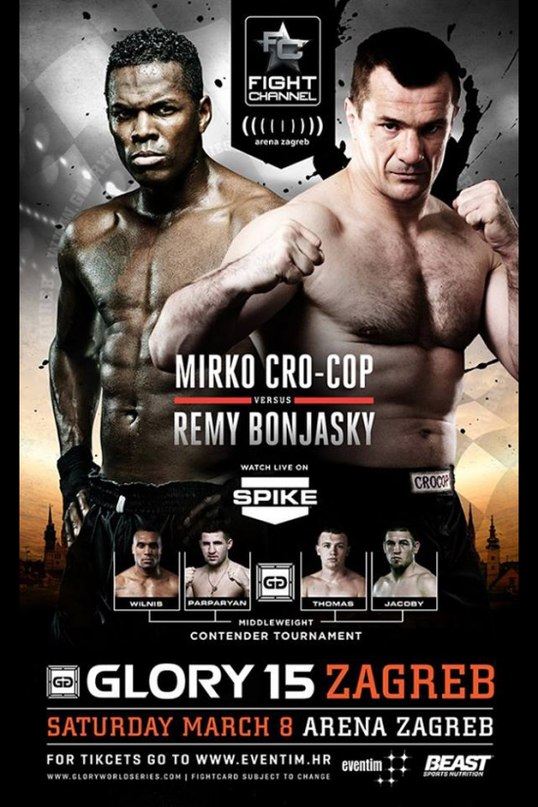 Турнир Glory 15 Zagreb 08.03.2014