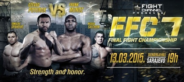 Постер и файт-кард турнира FFC 7 SARAJEVO